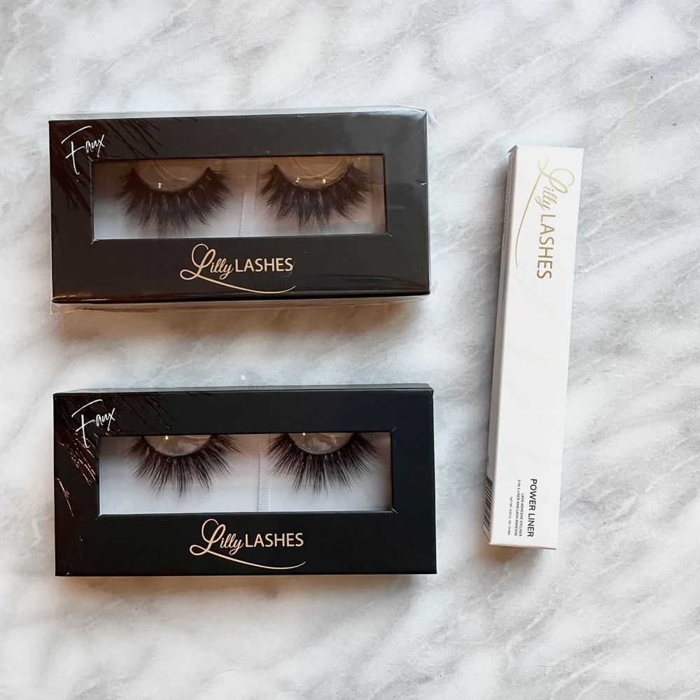 Lilly Lashes Mink false lashes set $76 value